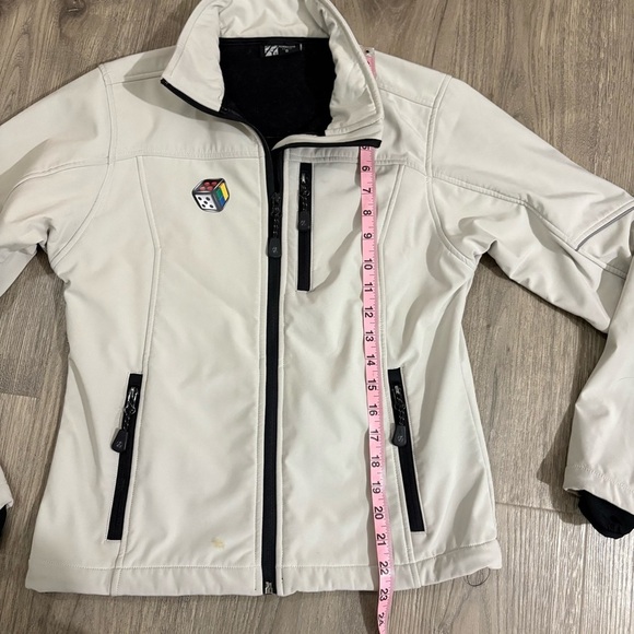 Hurricane LEGO Tan Full Zip Windbreaker Jacket Women’s S - Picture 10 of 14